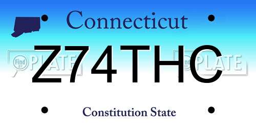 Z74THC Connecticut License Plate