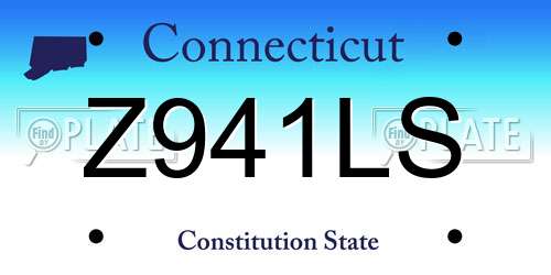 Z941LS Connecticut License Plate