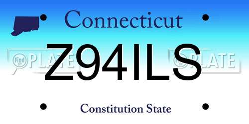 Z94ILS Connecticut License Plate
