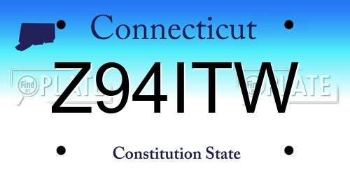 Z94ITW Connecticut License Plate