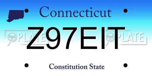 Z97EIT Connecticut License Plate