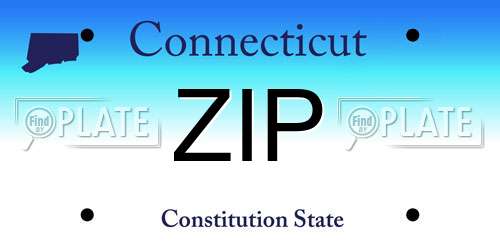 ZIP Connecticut License Plate