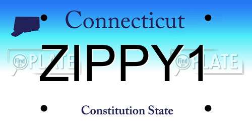 ZIPPY1 Connecticut License Plate