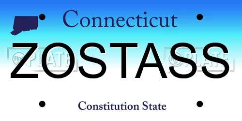 ZOSTASS Connecticut License Plate