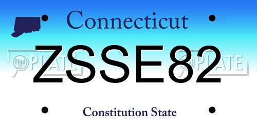 ZSSE82 Connecticut License Plate