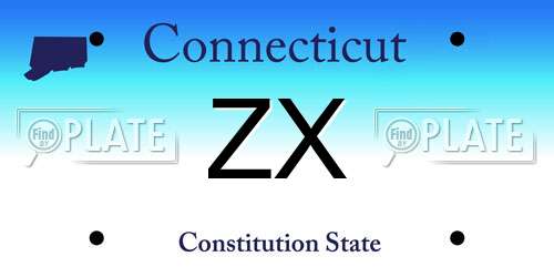 ZX Connecticut License Plate