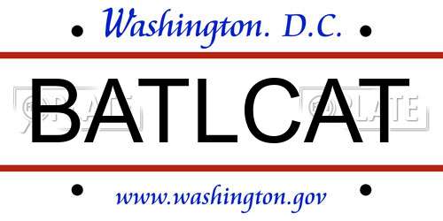 BATLCAT District Of Columbia License Plate