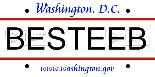 BESTEEB District Of Columbia License Plate