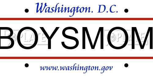 BOYSMOM District Of Columbia License Plate