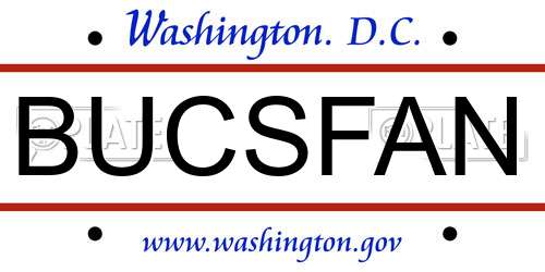 BUCSFAN District Of Columbia License Plate