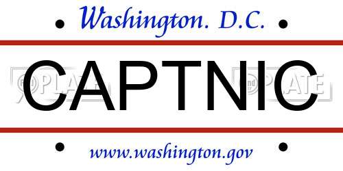CAPTNIC District Of Columbia License Plate