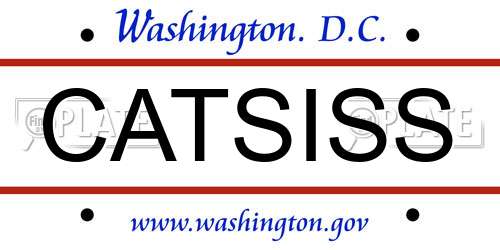 CATSISS District Of Columbia License Plate