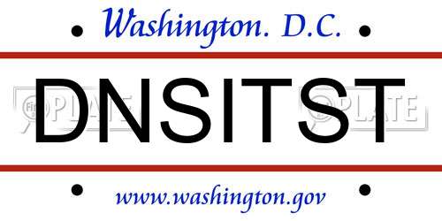 DNSITST District Of Columbia License Plate