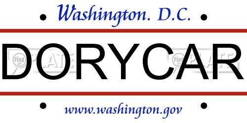 DORYCAR District Of Columbia License Plate