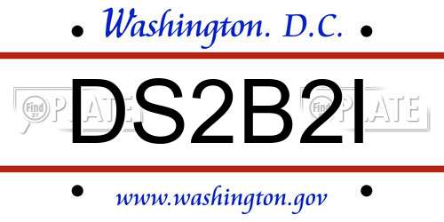 DS2B2I District Of Columbia License Plate