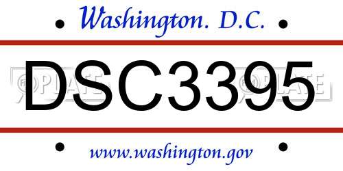 DSC3395 District Of Columbia License Plate