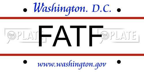 FATF District Of Columbia License Plate