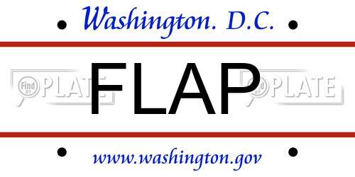 FLAP District Of Columbia License Plate