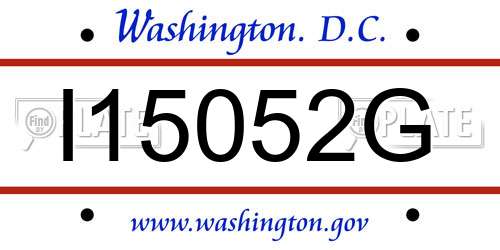 I15052G District Of Columbia License Plate