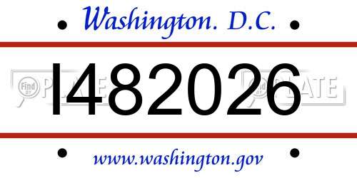 I482026 District Of Columbia License Plate