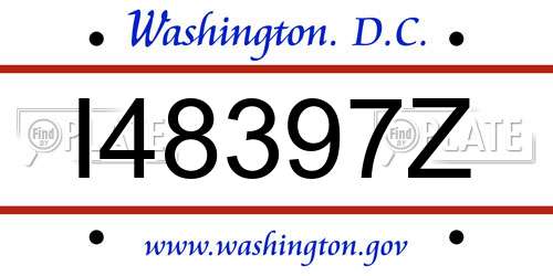 I48397Z District Of Columbia License Plate