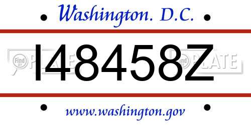 I48458Z District Of Columbia License Plate