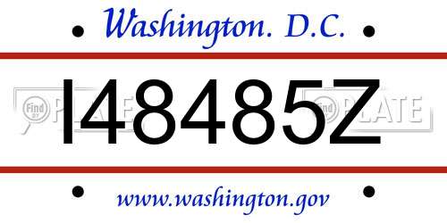 I48485Z District Of Columbia License Plate