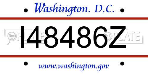 I48486Z District Of Columbia License Plate