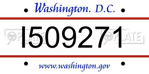 I509271 District Of Columbia License Plate