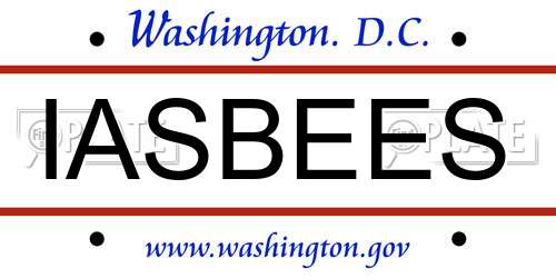 IASBEES District Of Columbia License Plate