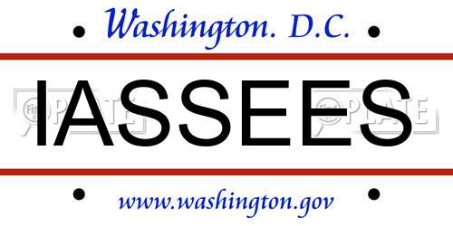 IASSEES District Of Columbia License Plate