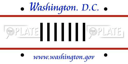 IIIIIII District Of Columbia License Plate