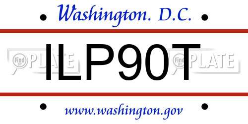 ILP90T District Of Columbia License Plate