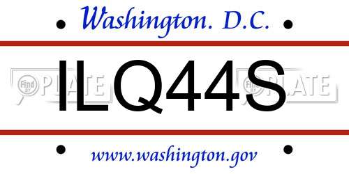 ILQ44S District Of Columbia License Plate