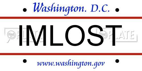 IMLOST District Of Columbia License Plate