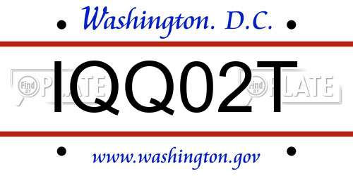 IQQ02T District Of Columbia License Plate