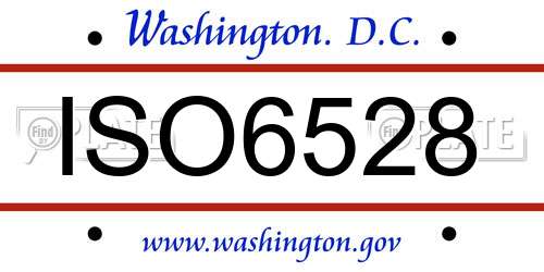 ISO6528 District Of Columbia License Plate