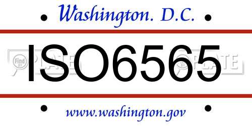 ISO6565 District Of Columbia License Plate