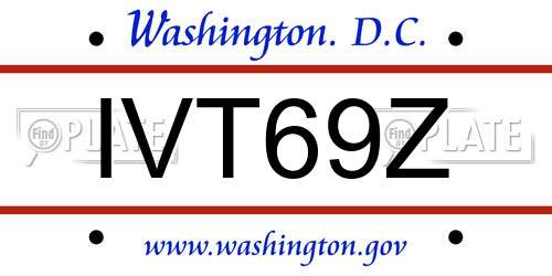 IVT69Z District Of Columbia License Plate