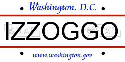 IZZOGGO District Of Columbia License Plate