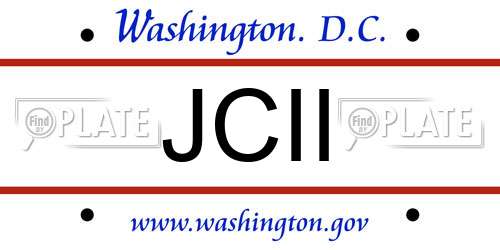 JCII District Of Columbia License Plate