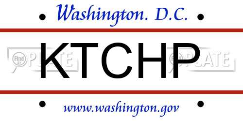 KTCHP District Of Columbia License Plate