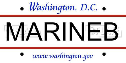 MARINEB District Of Columbia License Plate