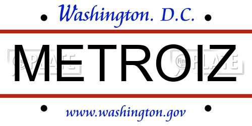 METROIZ District Of Columbia License Plate
