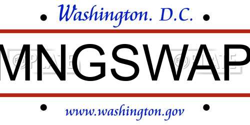 MNGSWAP District Of Columbia License Plate