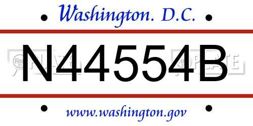 N44554B District Of Columbia License Plate