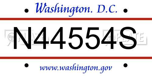 N44554S District Of Columbia License Plate