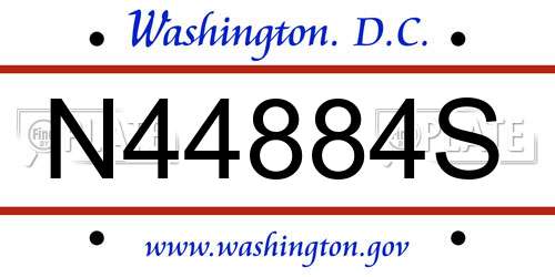 N44884S District Of Columbia License Plate