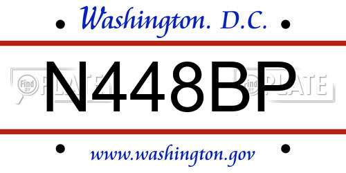 N448BP District Of Columbia License Plate