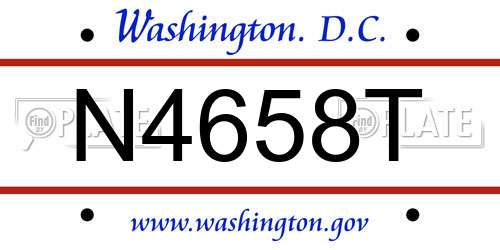 N4658T District Of Columbia License Plate